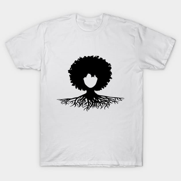 Afro hair tree T-Shirt by Aish shop